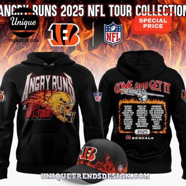 Cincinnati Bengals x Angry Runs 2025 Hoodie And Cap