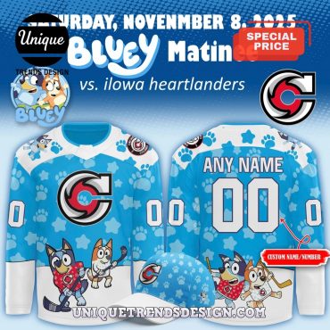 Cincinnati Cyclones x Bluey Day 2025 Hockey Jersey