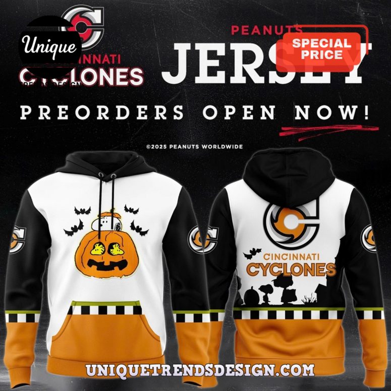 Cincinnati Cyclones x Peanuts Day 2025 Hoodie
