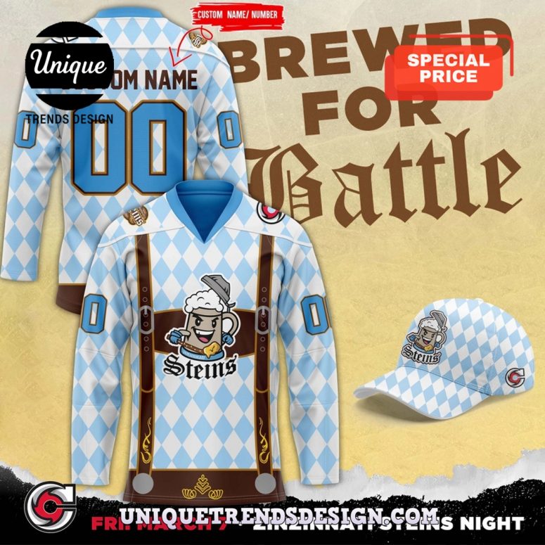 Cincinnati Cyclones x Zinzinnati Steins Hockey Jersey