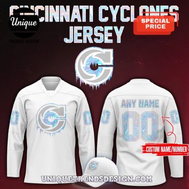 Custom Cincinnati Cyclones 2025 Hockey Jersey