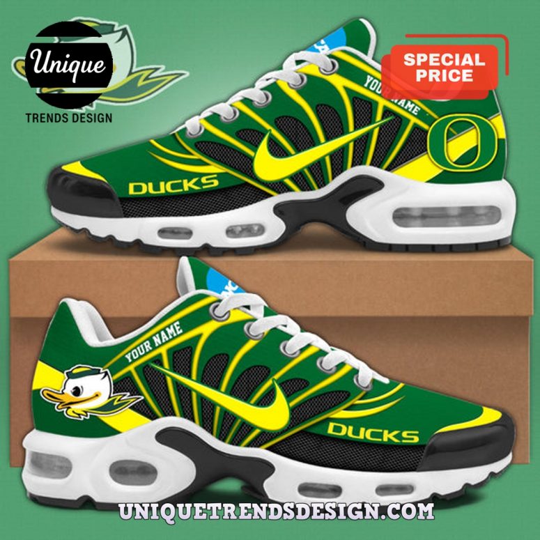 Custom Oregon Ducks NCAA Air Max Plus Shoes