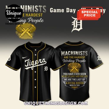 Detroit Tigers Machinists Baseball Jersey
