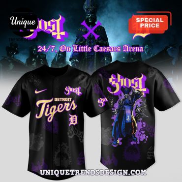 Detroit Tigers x Ghost Band World Tour 2025 Jersey