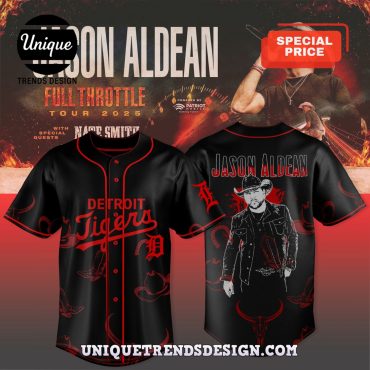 Detroit Tigers x Jason Aldean Tour Merch 2025 Jersey