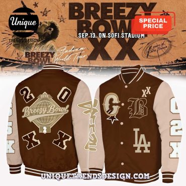Dodgers x Breezy Bowl Tour 2025 Baseball Jacket