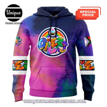Edmonton Oilers x 2025 Pride Month Hoodie And Cap