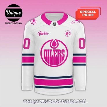 Edmonton Oilers x Barbie Night Hockey Jersey 2025