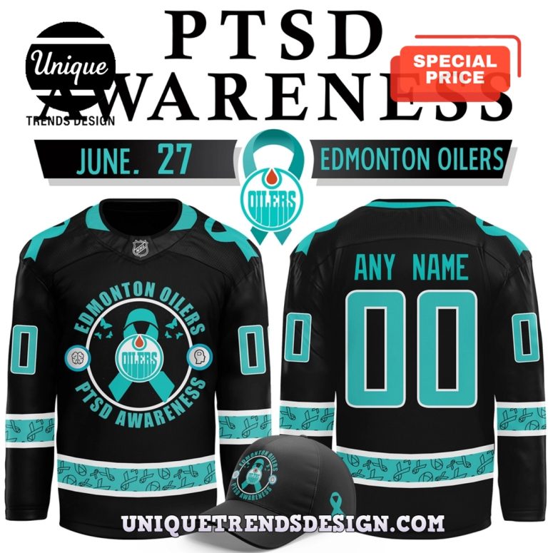 Edmonton Oilers x National PTSD Awareness Day Hockey Jersey