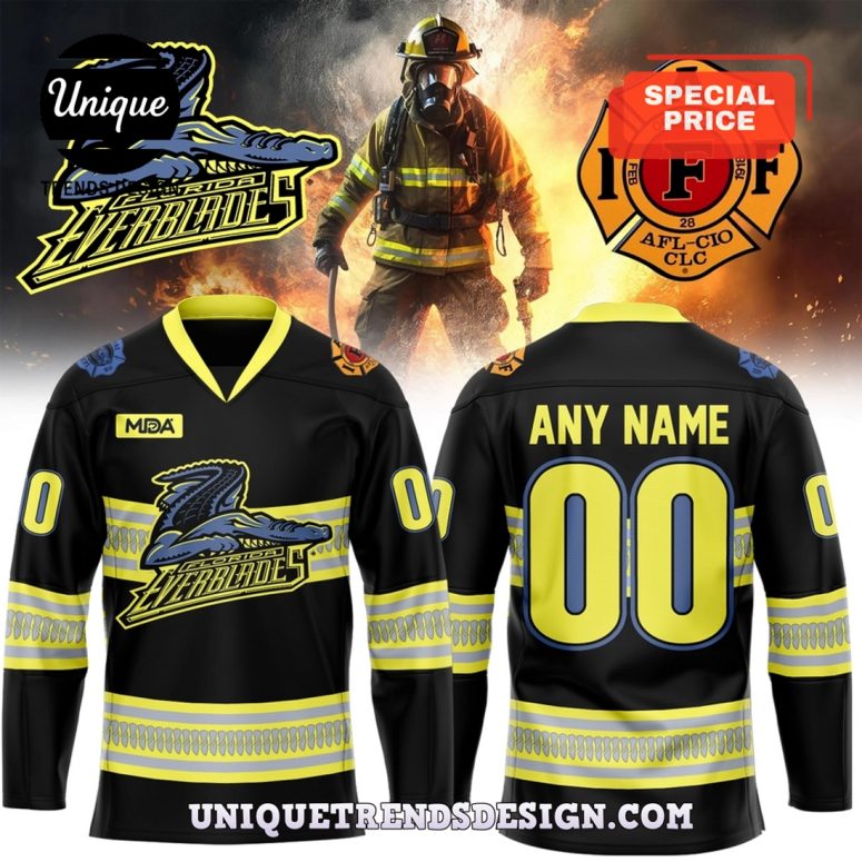 Florida Everblades x Fire Department Hockey Jersey
