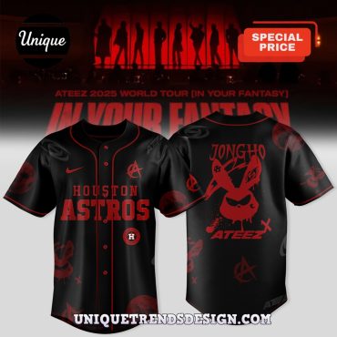 Houston Astros x Ateez In Your Fantasy Baseball Jersey