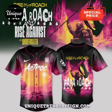 Houston Astros x Papa Roach Tour Merch Baseball Jersey
