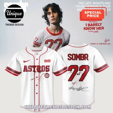 Houston Astros X Sombr Tour Merch Baseball Jersey