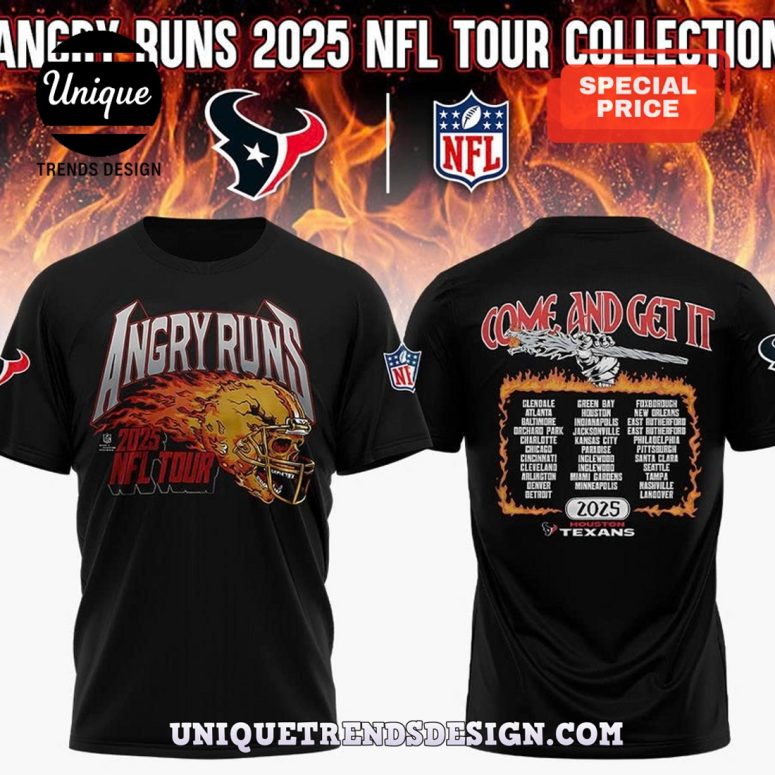 Houston Texans x Angry Runs 2025 Hoodie