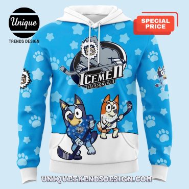 Jacksonville Icemen x Bluey Day 2025 Hoodie And Cap
