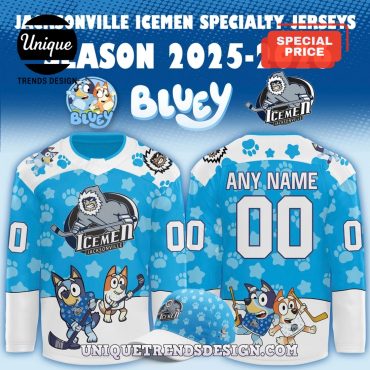 Jacksonville Icemen x Bluey Night Season Hockey Jersey