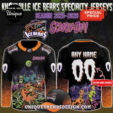 Knoxville Ice Bear x ScooBy Doo Night 2025 Hockey Jersey