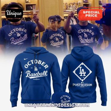 Los Angeles Dodgers 2025 Postseason Hoodie And Cap