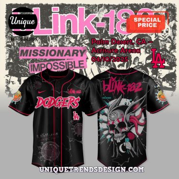 Los Angeles Dodgers x Blink-182 Baseball Jersey