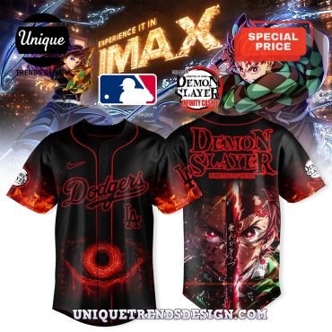 Los Angeles Dodgers x Demon Slayer Kimetsu no Yaiba Jersey
