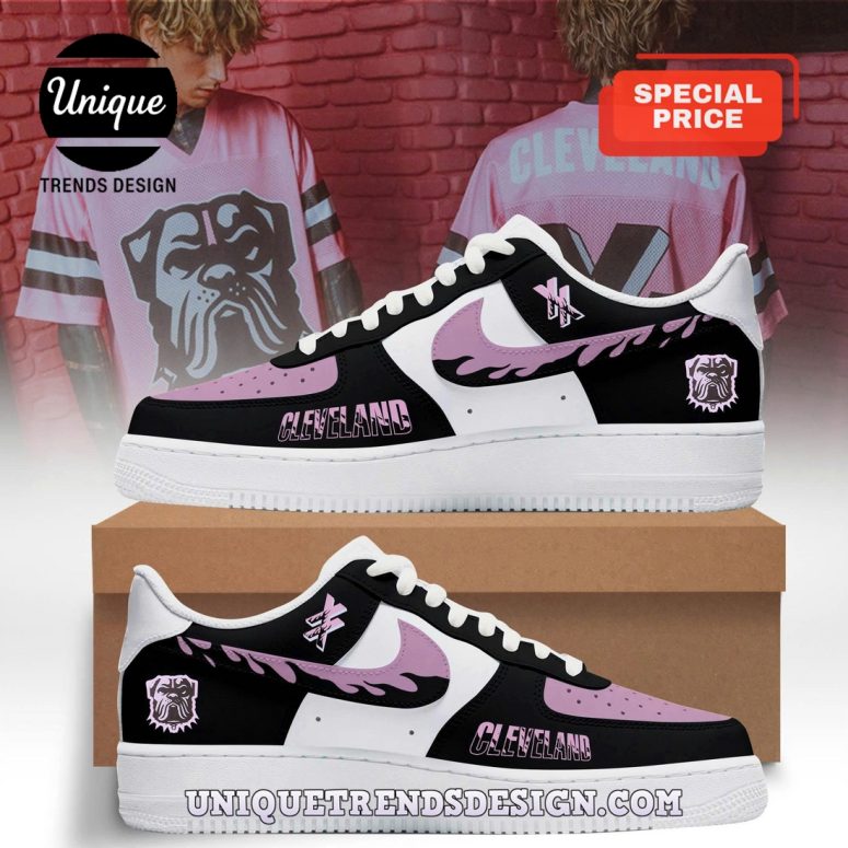 Machine Gun Kelly x Cleveland Browns Air Force 1 Sneakers