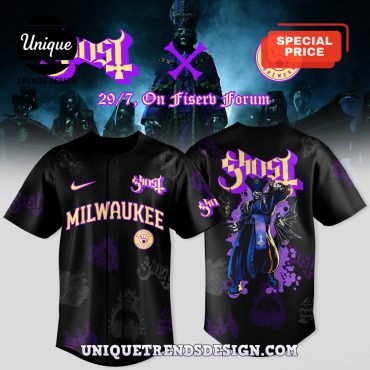 Milwaukee Brewers x Ghost Band World Tour 2025 Jersey