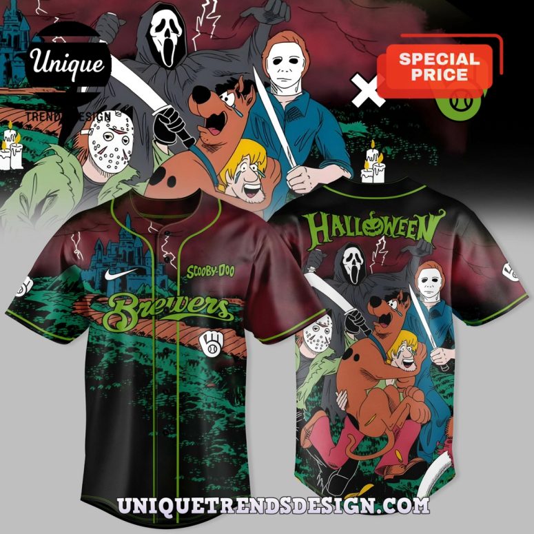 Milwaukee Brewers x Happy Halloween Scooby-Doo Jersey