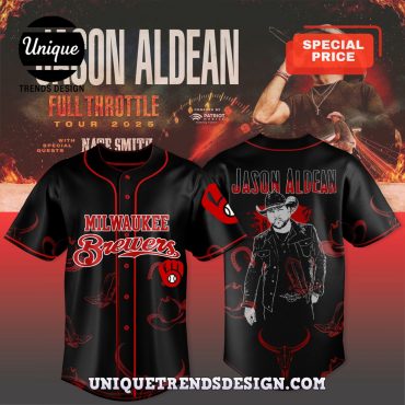 Milwaukee Brewers x Jason Aldean Tour Merch Jersey