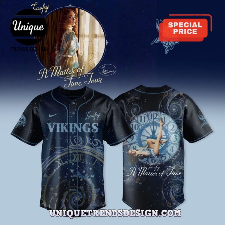Minnesota Vikings x Laufey Tour Merch Baseball Jersey