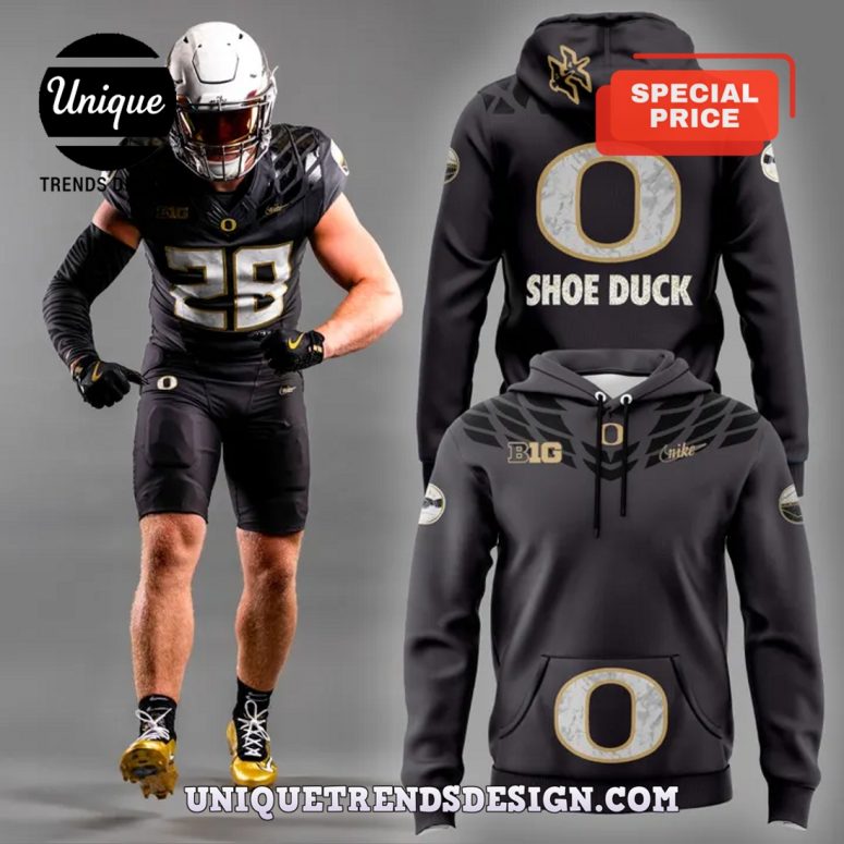Oregon Ducks Nike Anthracite Oregon Ducks Shoe Hoodie