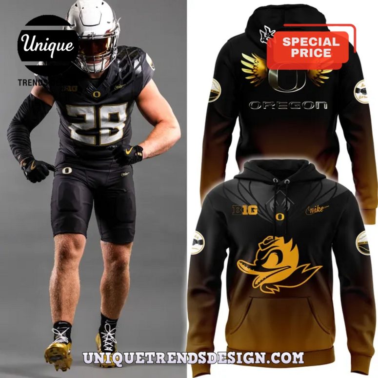 Oregon Ducks Shoe Duck Uniform Hoodie