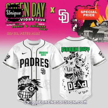 Padres x Green Day Saviors Tour Merch 2025 Jersey