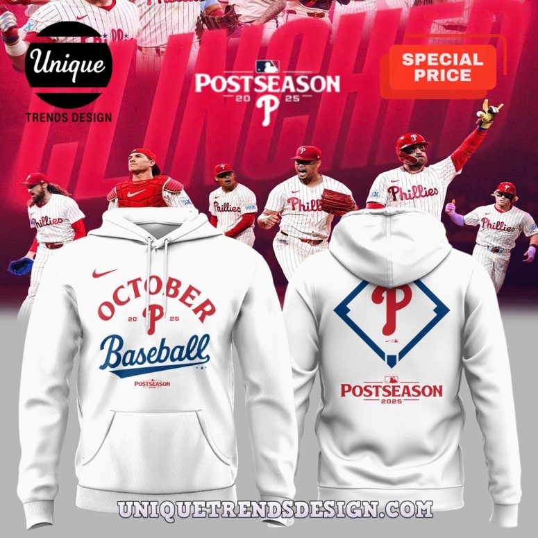 Philadelphia Phillies 2025 October Ready Postseason Hoodie