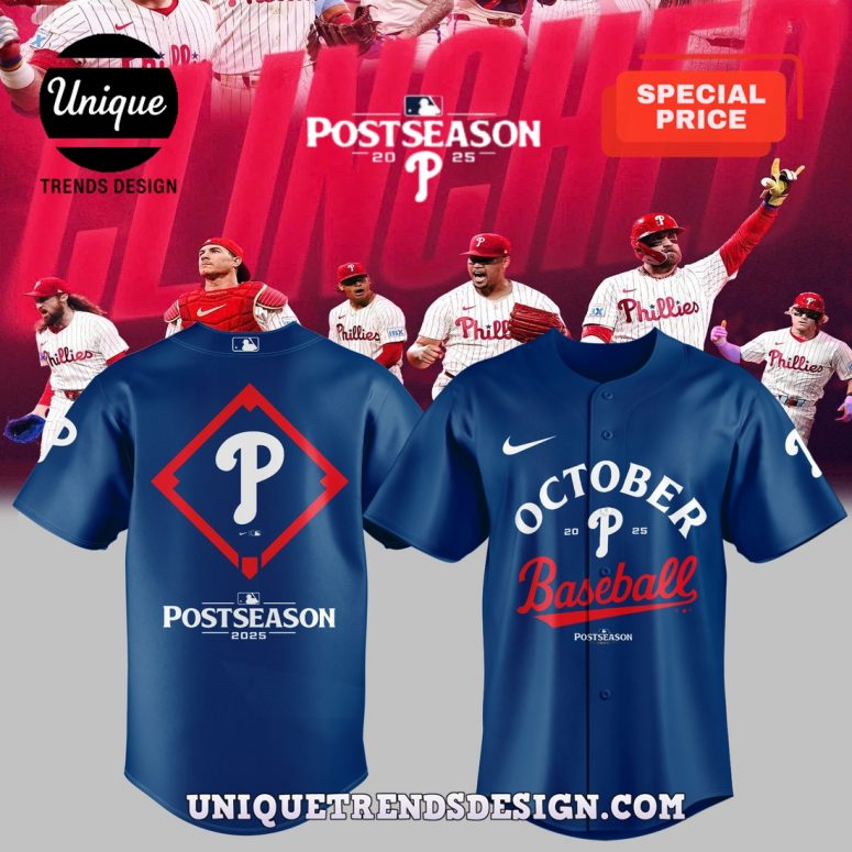 Philadelphia Phillies 2025 Ready Postseason Baseball Jersey