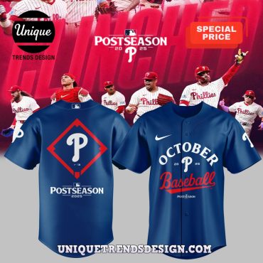 Philadelphia Phillies 2025 Ready Postseason Baseball Jersey
