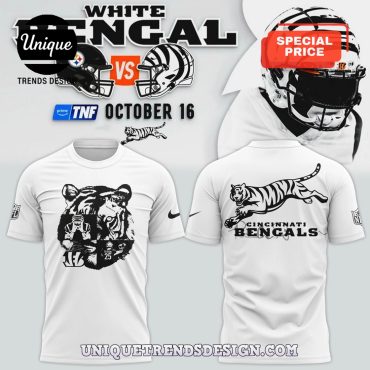 Premium Cincinnati Bengals White Hoodie