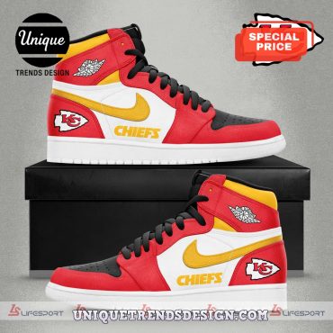 Premium Kansas City Chiefs Football Air Jordan 1 Hightop