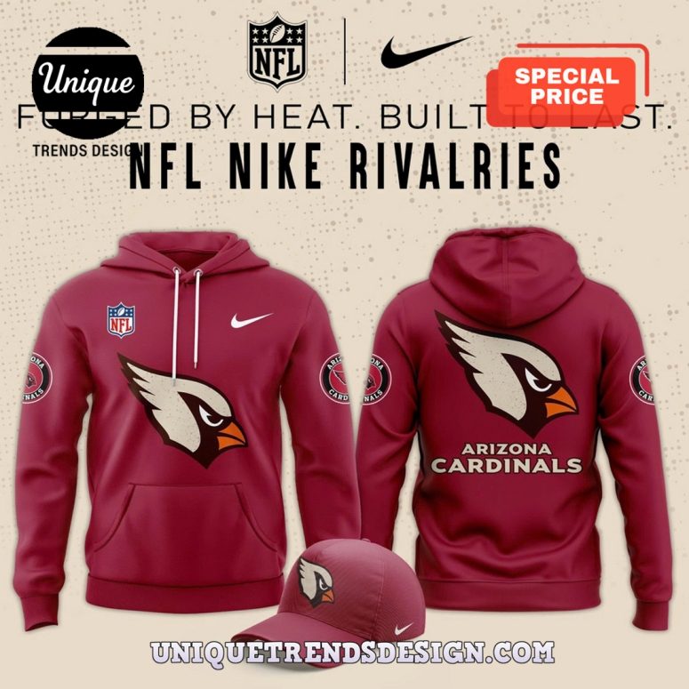 Premium NFL Arizona Cardinals New Hoodie And Cap
