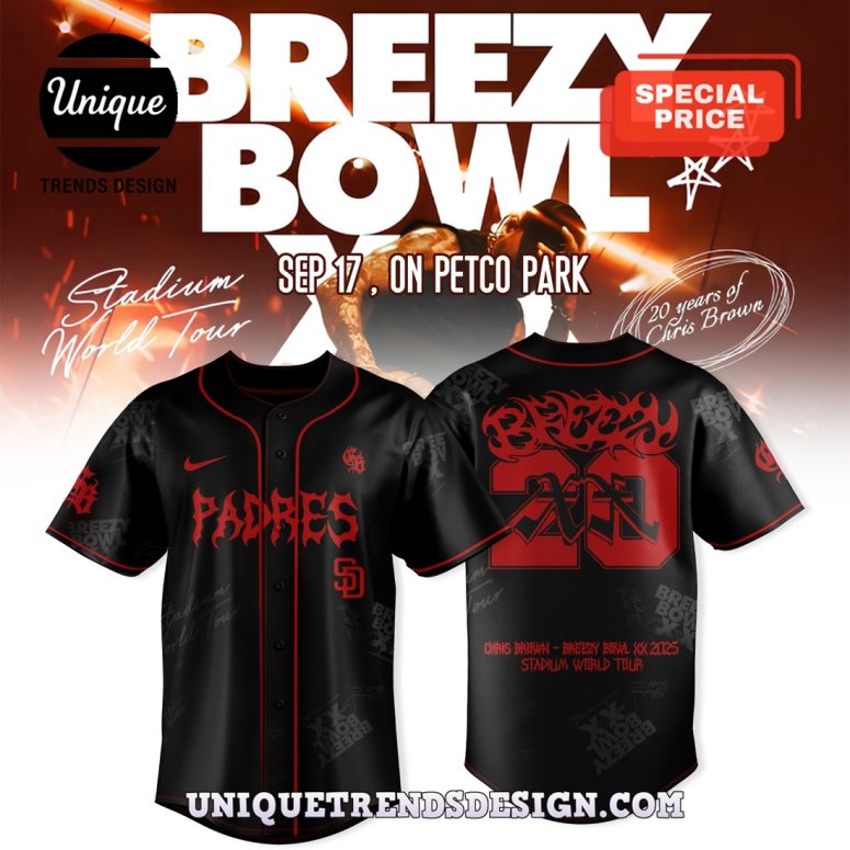 San Diego Padres x Breezy Bowl Baseball Jersey