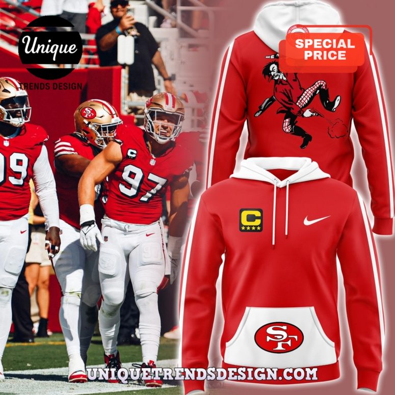 San Francisco 49ers Throwback Red Hoodie