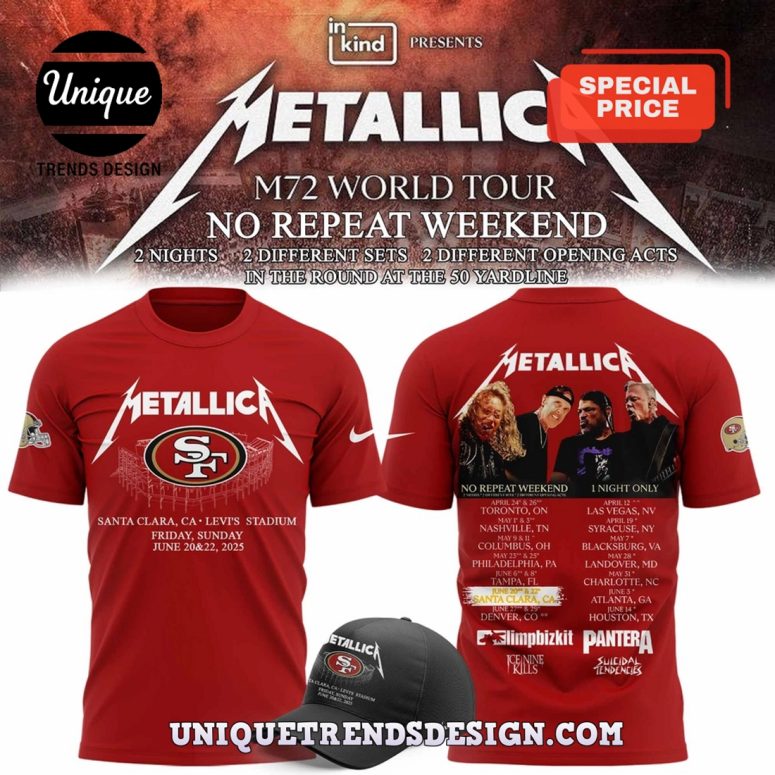 San Francisco 49ers x M72 World Tour 2025 Hoodie And Cap