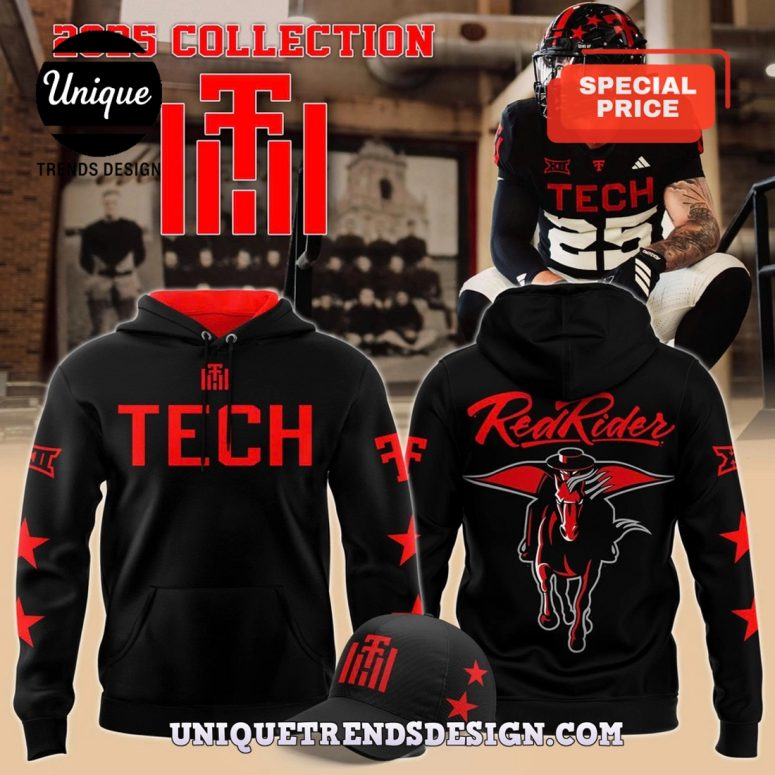 Texas Tech Football 100th Anniversary Hoodie And Cap