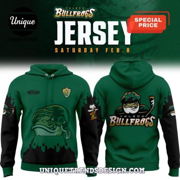 Toledo Bullfrogs Football Jersey Hoodie And Cap