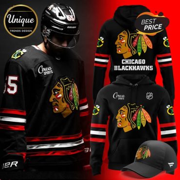 2025 Chicago Blackhawks Fanatics Alternate Hoodie, Cap 2025 Chicago Blackhawks Fanatics Alternate Hoodie, Cap