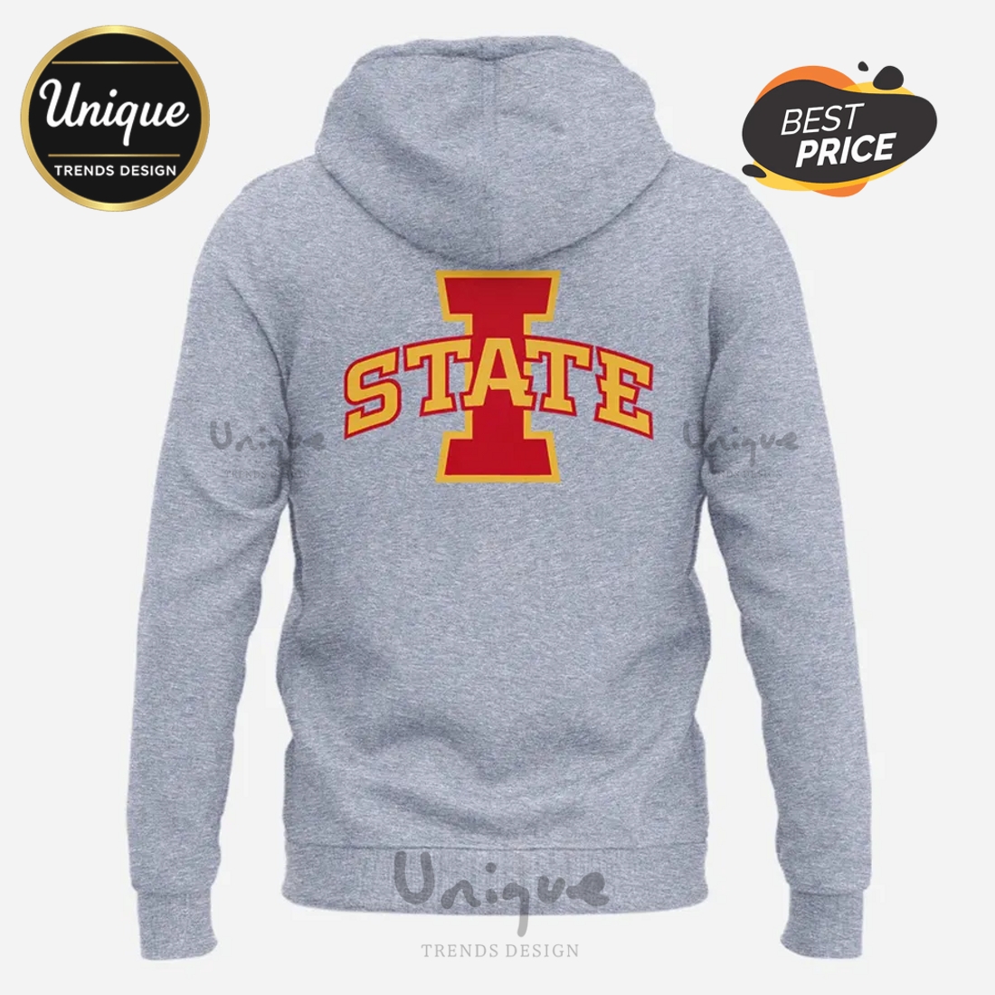2025 Iowa State Cyclones Grey Uniform Hoodie 2025 Iowa State Cyclones Grey Uniform Hoodie