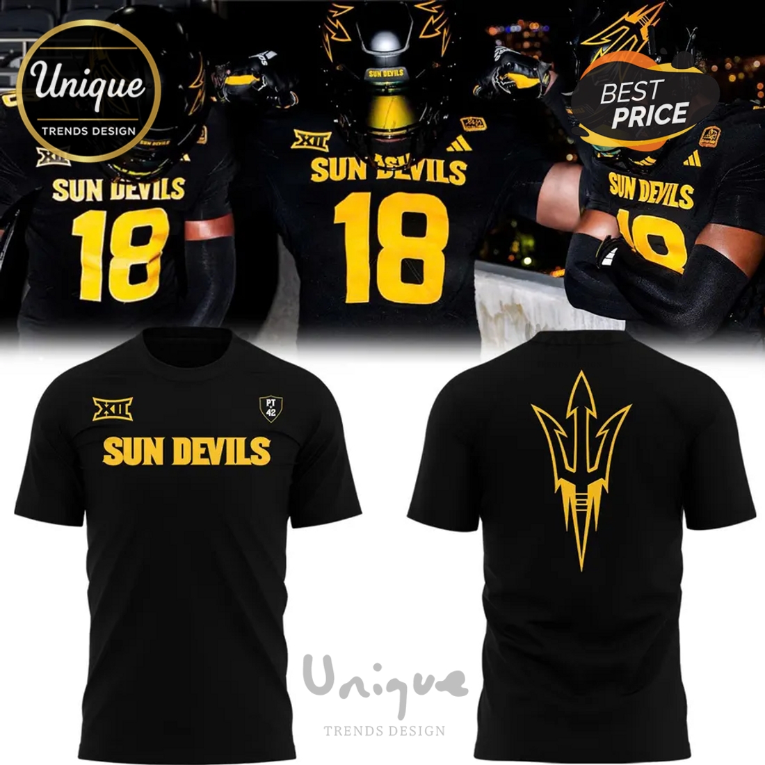 2025 Jesus Won Sun Devil Football Black Shirt 2025 Jesus Won Sun Devil Football Black Shirt