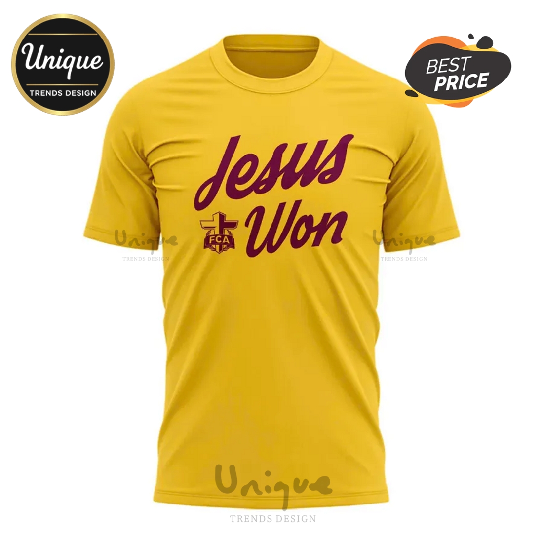 2025 Jesus Won Sun Devil Football Yellow Shirt 2025 Jesus Won Sun Devil Football Yellow Shirt