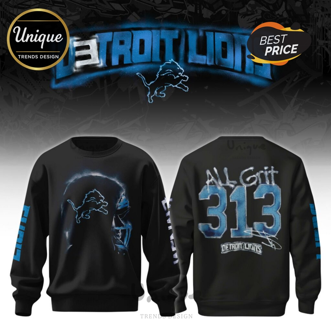 All Grit Detroit Lions x Emiem Hoodie 2025 All Grit Detroit Lions x Emiem Hoodie 2025