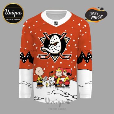 Anaheim Ducks x Snoopy Limited Edition Custom Hockey Jersey
