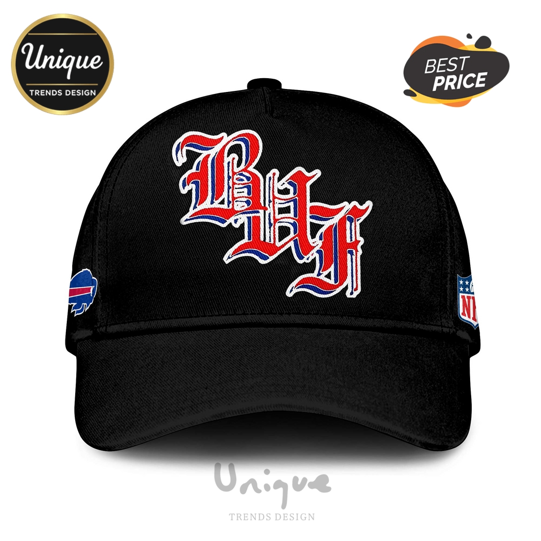 Buffalo Bills Vintage Black Old Hoodie And Cap Buffalo Bills Vintage Black Old Hoodie And Cap